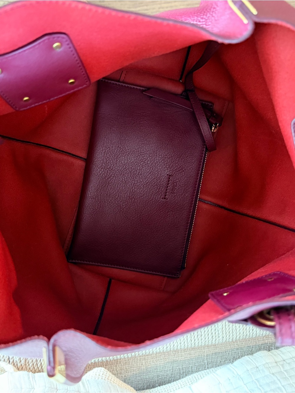Chloe Vick tote medium burnt mahogany excellent condition - Picture 9 of 10